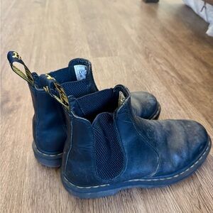 Dr. Martens Black Leather Combat Boots